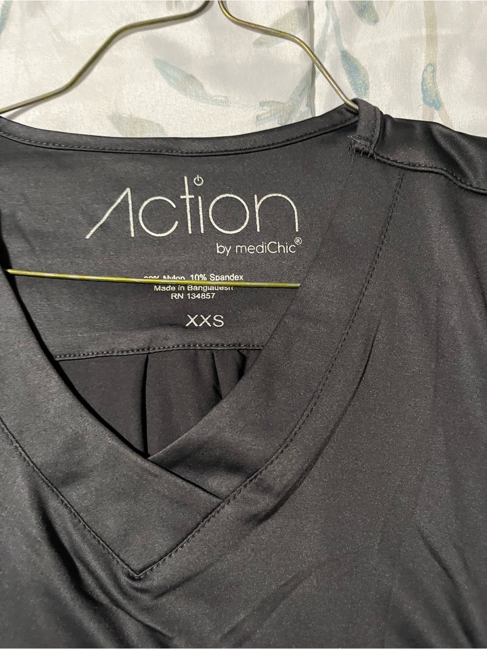 Women's Black V-Neck Top